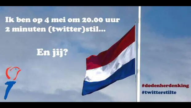 twitterstilte dodenherdenking