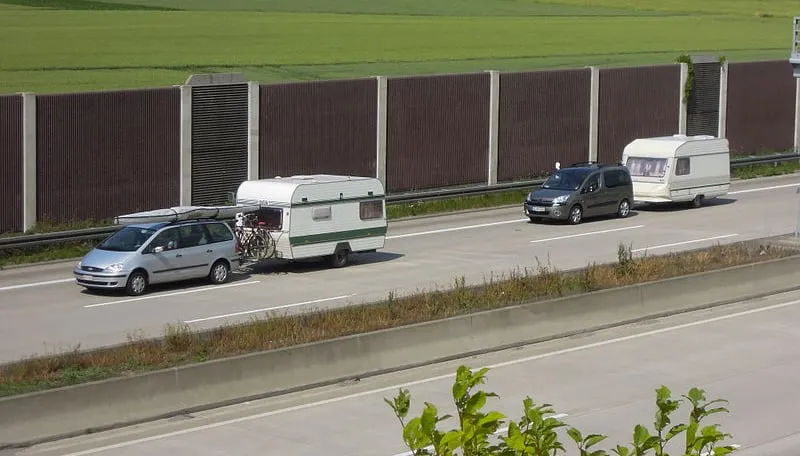 vakantieverkeer caravans