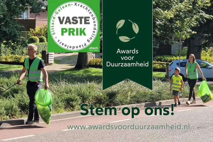 vast prik genomineerd voor award voor duurzaamheid