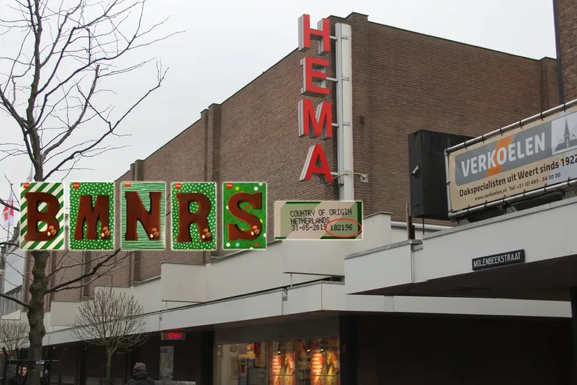 veiligheidswaarschuwing chocoladeletters hema sittard1