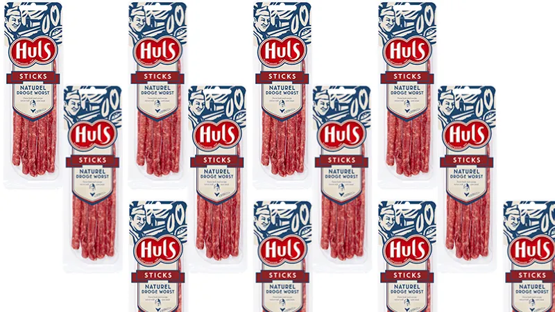 veiligheidswaarschuwing huls droge worst