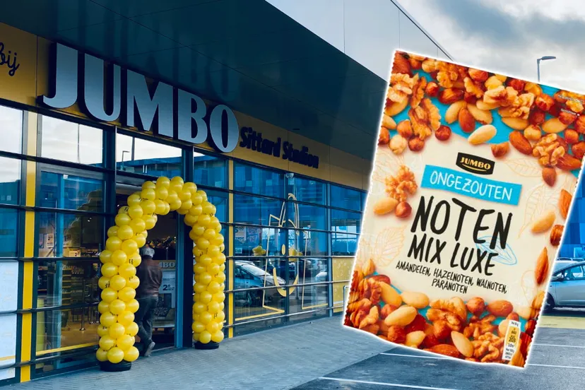veiligheidswaarschuwing jumbo ongezouten luxe noten mix