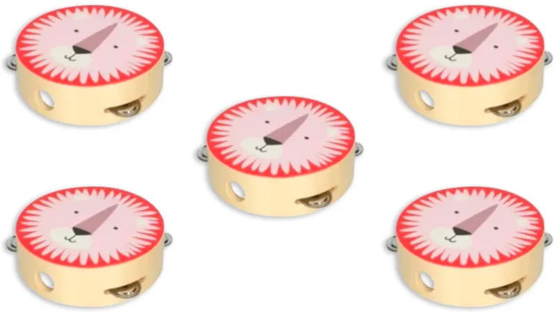 veiligheidswaarschuwing voor houten tamboerijn