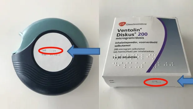 ventolin diskus terugroepactie