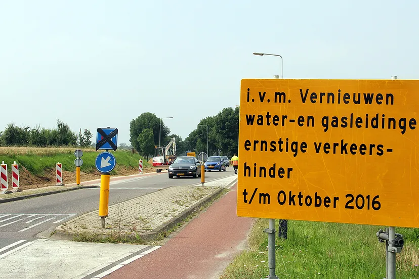 verkeershinder provinciale weg limbricht born