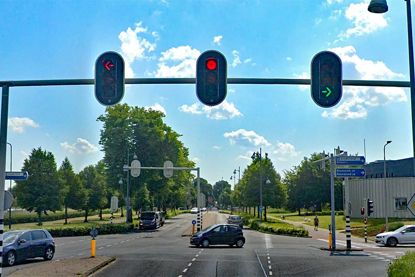 verkeerslichten rijksweg zuid sittard bij randweg