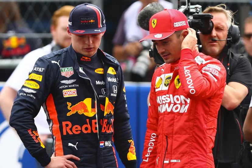verstappen en leclerc