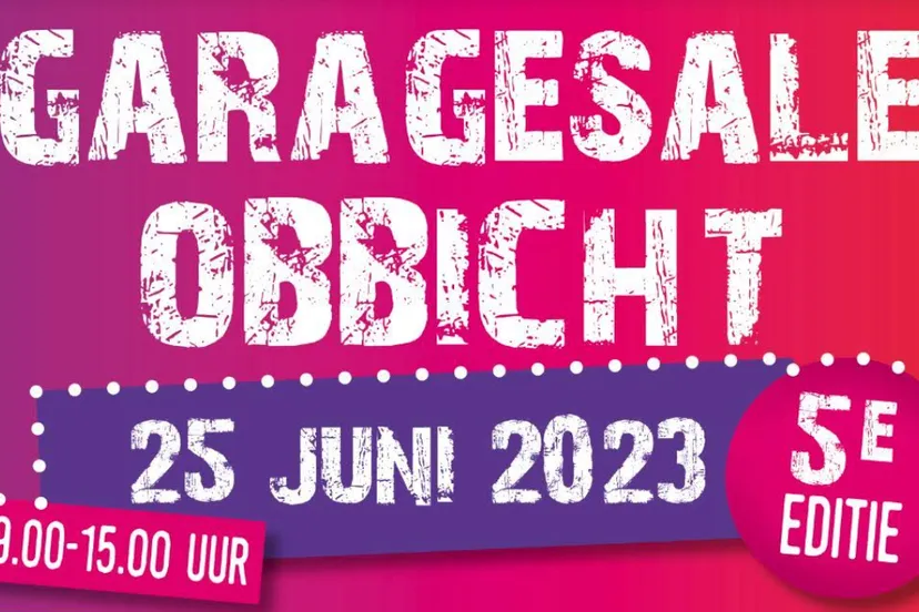 vijfde editie garage sale obbicht