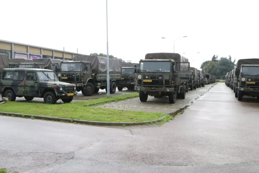 voertuigen van militaire hulpverleners in sittard
