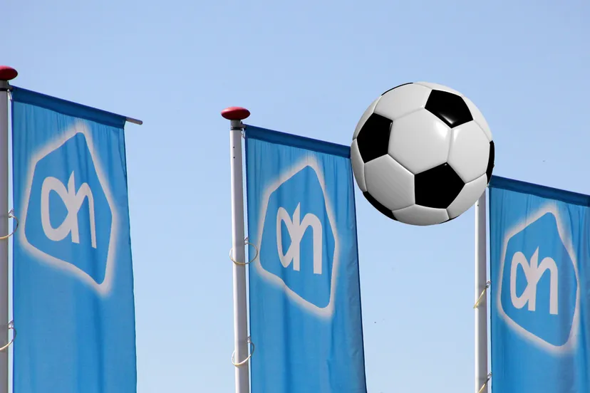 voetbal en vlaggen albert heijn ah sittard