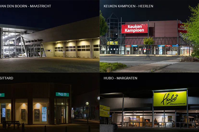 voorbeelden nachtelijke verlichting limburgse bedrijven
