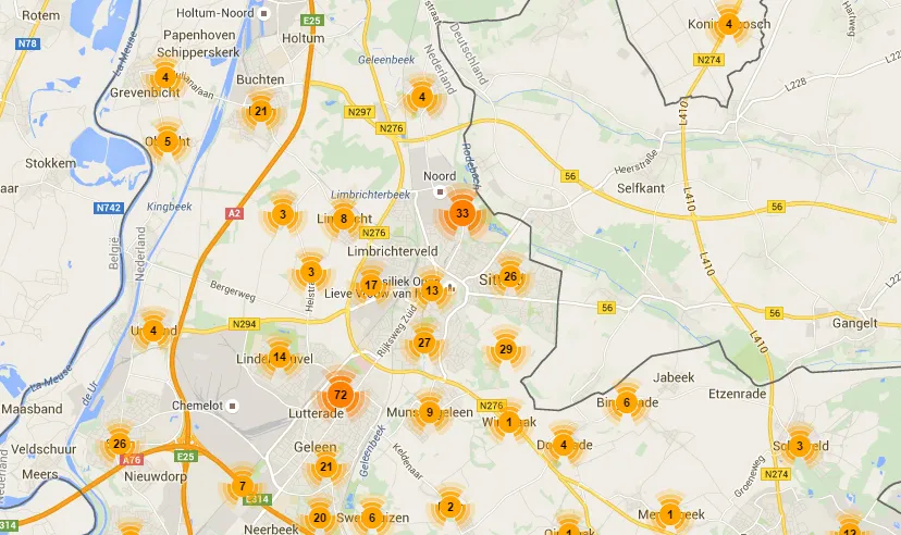 vuurwerkoverlast overzicht meldingen sittard geleen op 22 12 2015