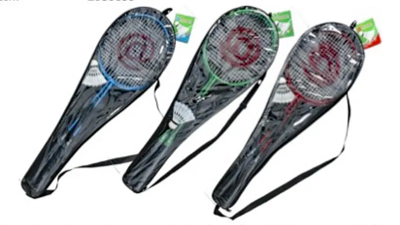 waarschuwing badmintonset