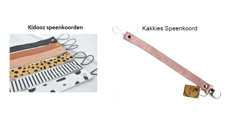 waarschuwing kakkies en kidooz speenkoorden