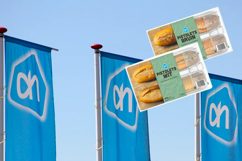 waarschuwing pistolets wit en bruin drie vlaggen ah albert heijn