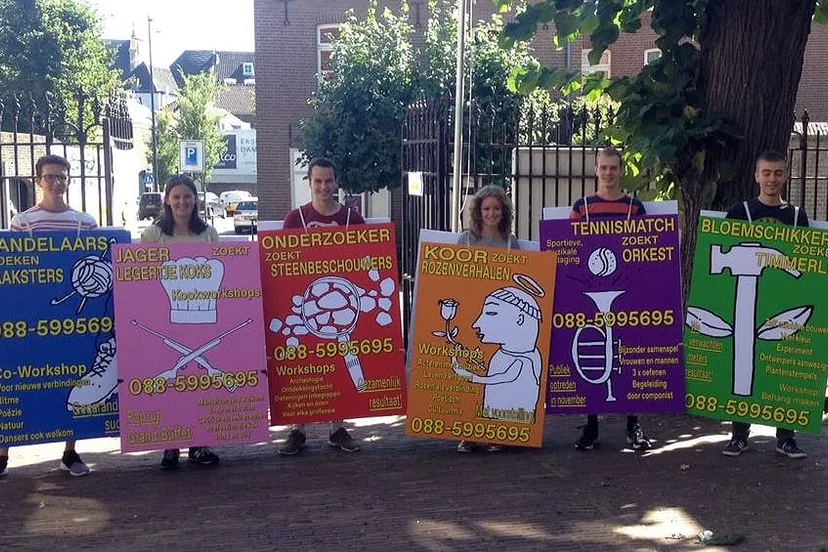 wandelaar zoekt haaksters