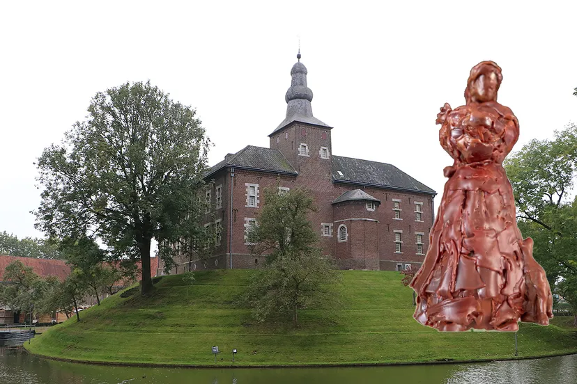 wasmodel beeld entgen luyten kasteel limbricht op de motte