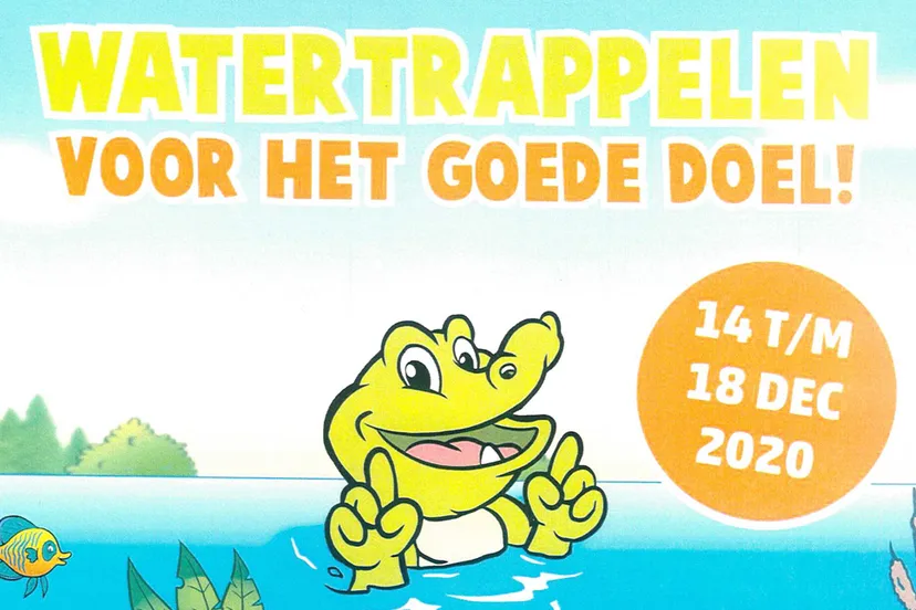 watertrappelen voor het goede doel voedselbank