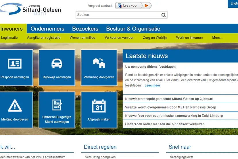 website gemeente sittard geleen