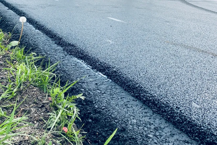 wegwerkzaamheden nieuw asfalt