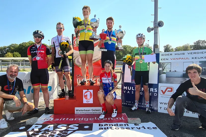 winnaar glanacup wielerbaan geleen