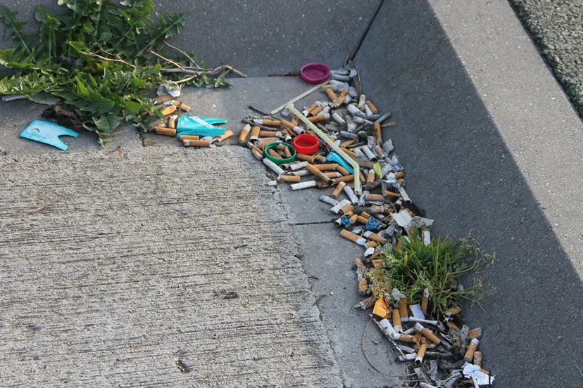 zwerfafval peuken