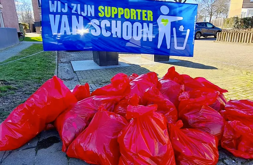 zwerfvuilopbrengst wijk landgraaf geleen