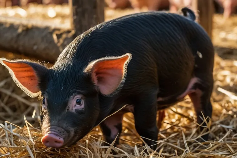 varkens in ruime varkensstal