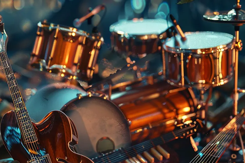 drumstel banjo gitaar