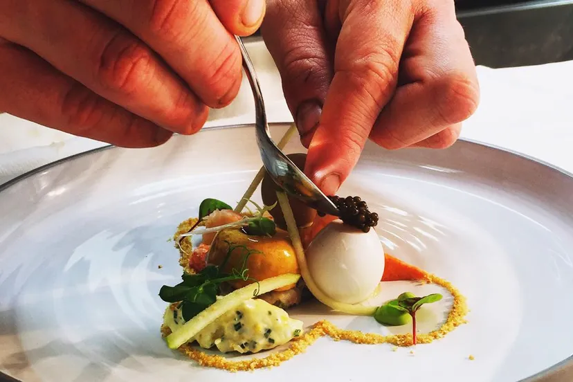 mise en place opgemaakt gerecht restaurant