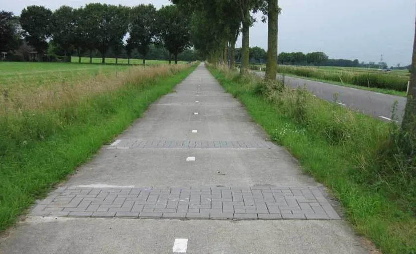 hobbelig fietspad bergerweg
