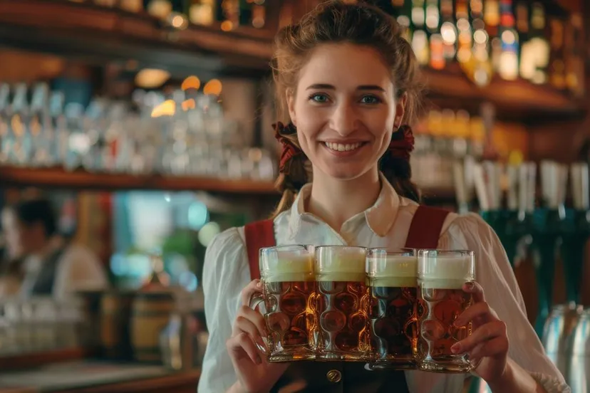 serveeerster brengt bier