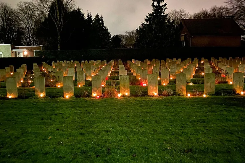 kerstavond lichtjesavond britse oorlogskerkhof sittard