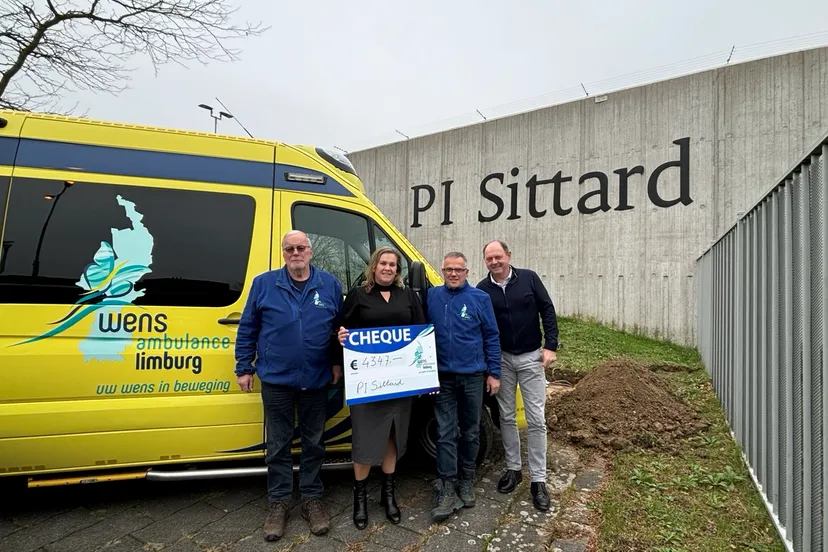 pi sittard cheque wensambulance limburg