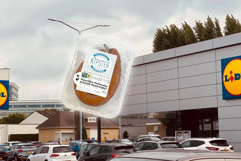 veiligheidswaarschwuing kipster rookworst lidl supermarkt sittard