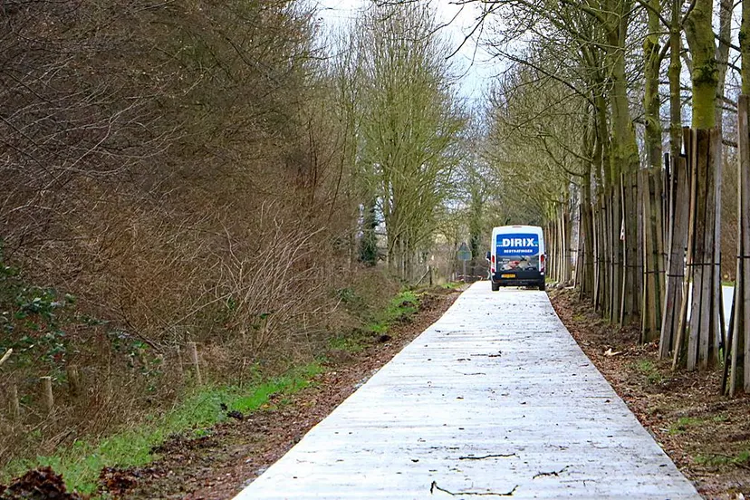 fietspad langs oude bergerweg vernieuwd