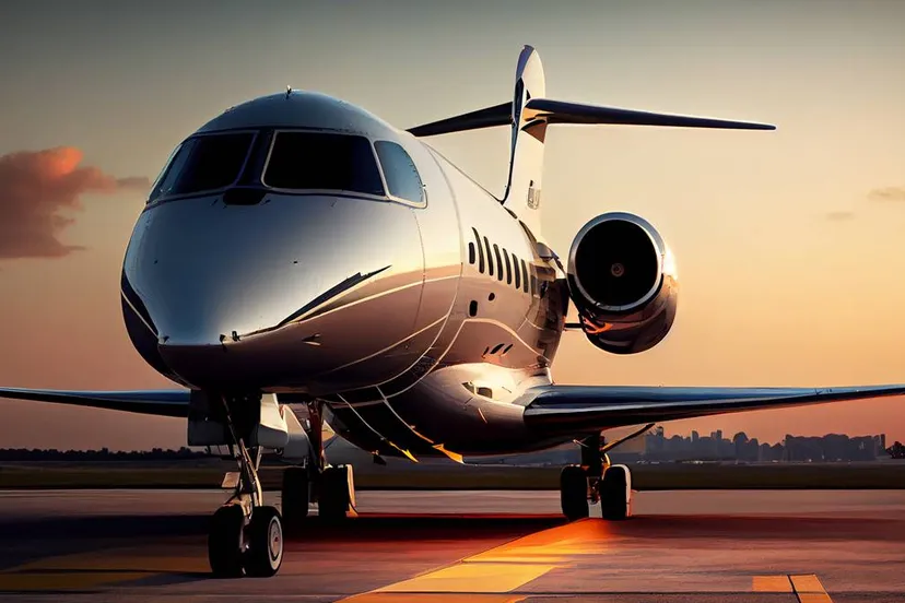 tweemotorig straalvliegtuig