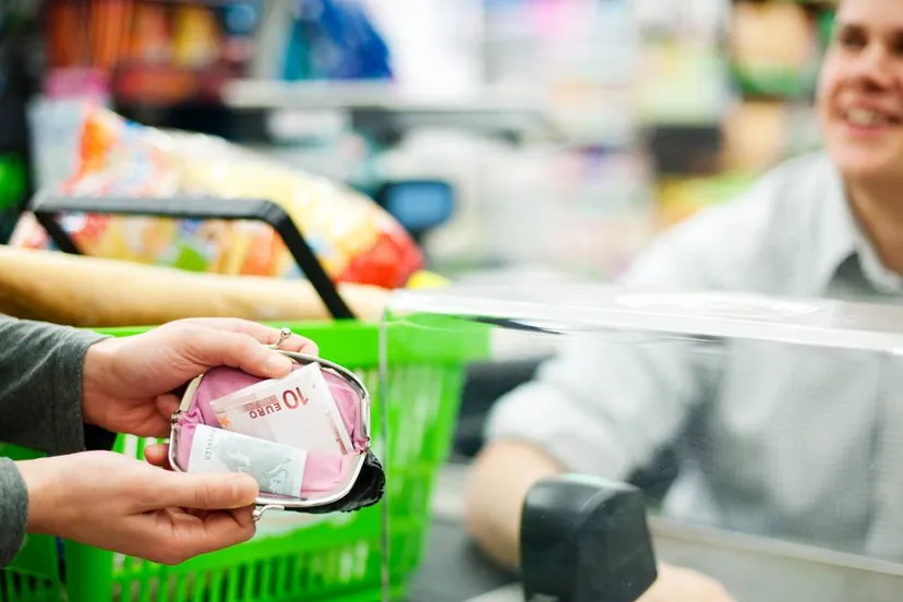 contant betalen in supermarkt