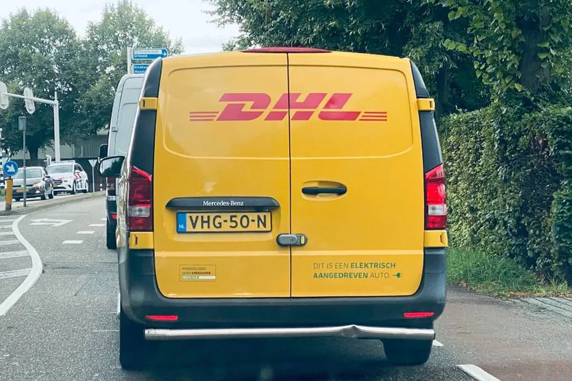 elektrisch aangedreven bestelbus dhl