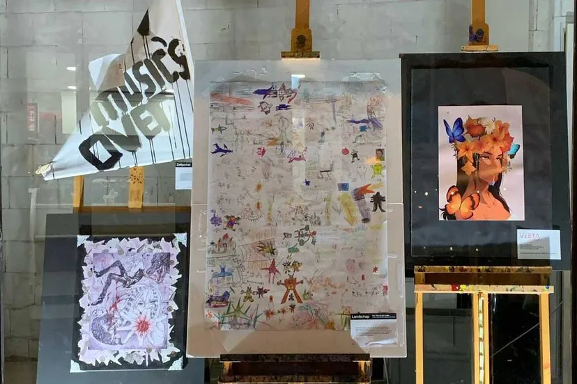 kunst etalage lege winkel sittard