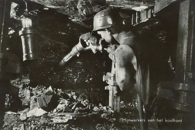 mijnwerker aan het koolfront staatsmijn maurits