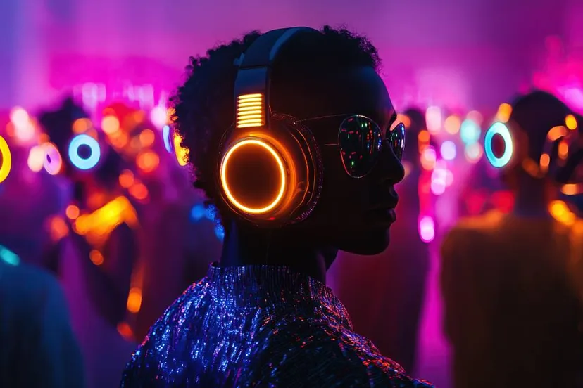 silent disco led verlichte koptelefoons headsets