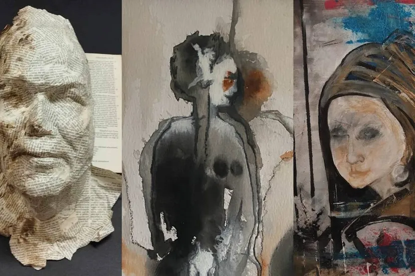 verborgen werelden collage kunstwerken