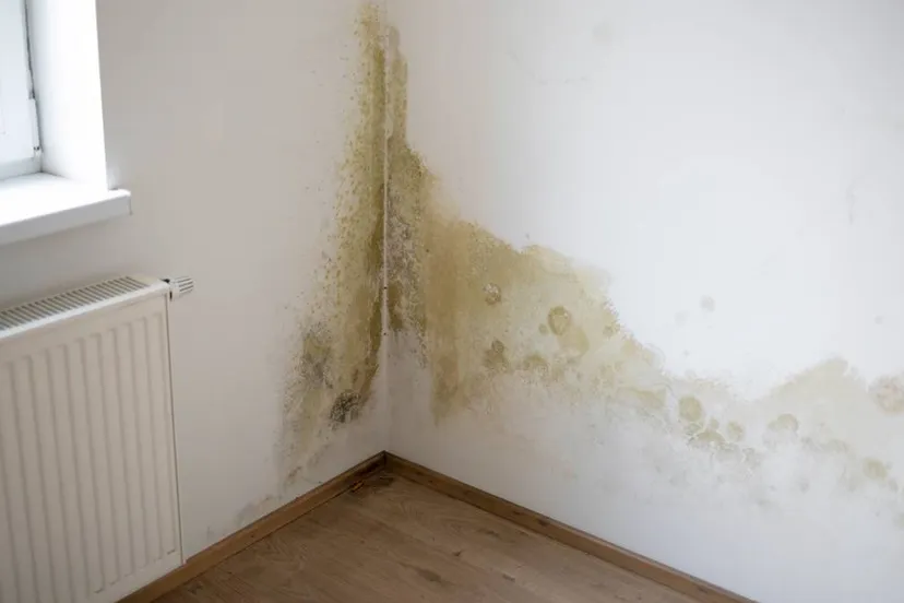 schimmel op muur in woning