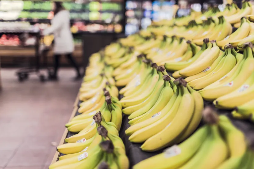 Fruit, bananen supermarkt
