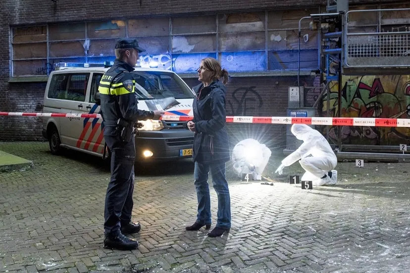 afzetlint bij een afzetting van een pd politie