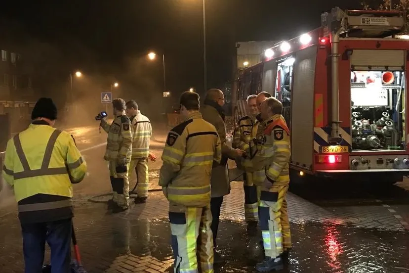 brandweer rotonde jaarwisseling 2019 2020 burgemeester segers