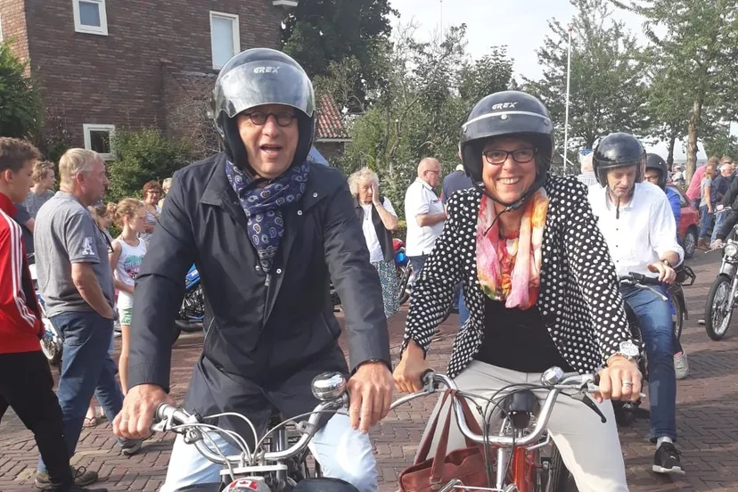 brommerrit klaar voor de start burgemeester segers