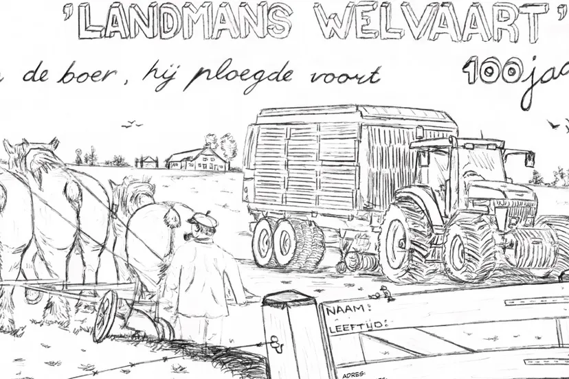 kleurplaat landmans welvaart