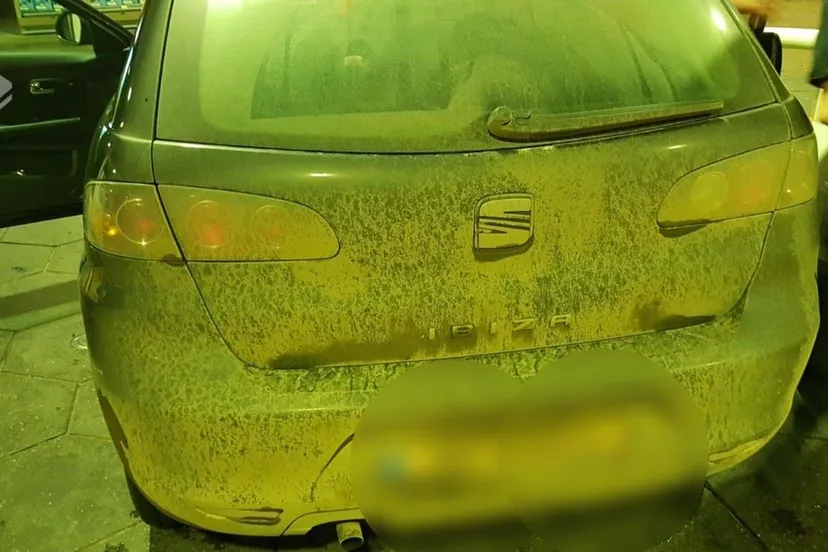 seat ibiza kentekenplaat onleesbeer politie